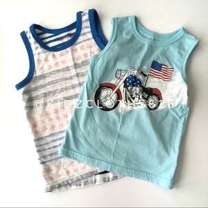 Cat&Jack Patriotic Tanks